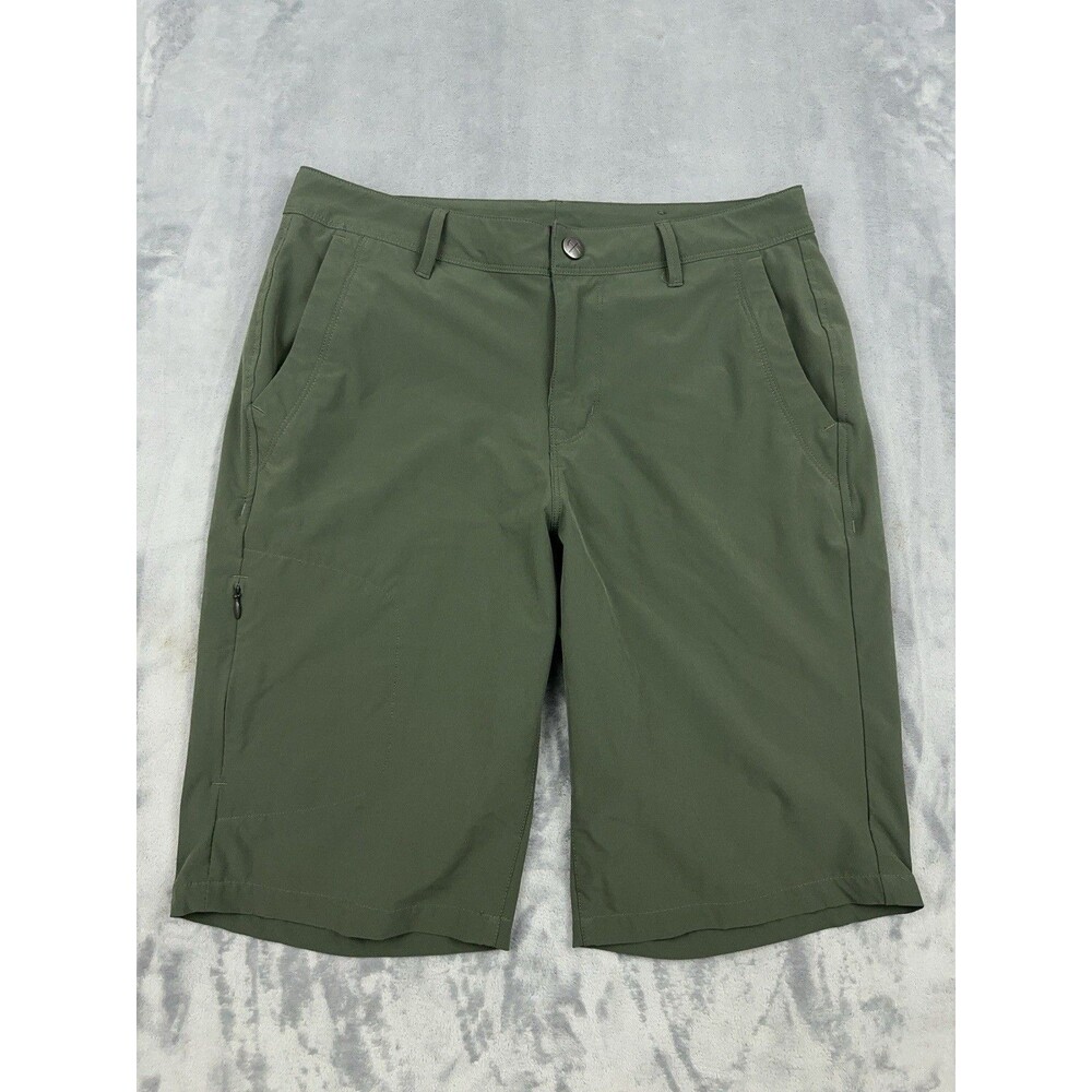 REI Co-op Saharah Bemuda Shorts Womens Sz 4 Green Hiking Gorpcore Cargo Pocket